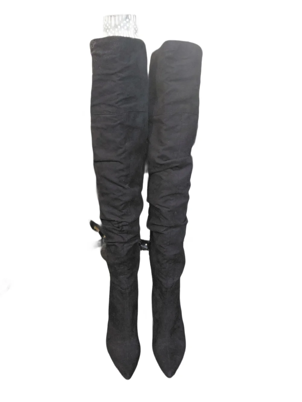 Jessica Simpson Black Suede Over-the-Knee Pointed Toe Boots Size 6.5